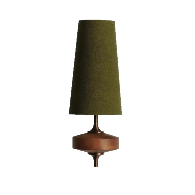 French bedroom wall etro corridor Japanese Nanyang style bedroom fabric lamp antique hotel bedside lamp