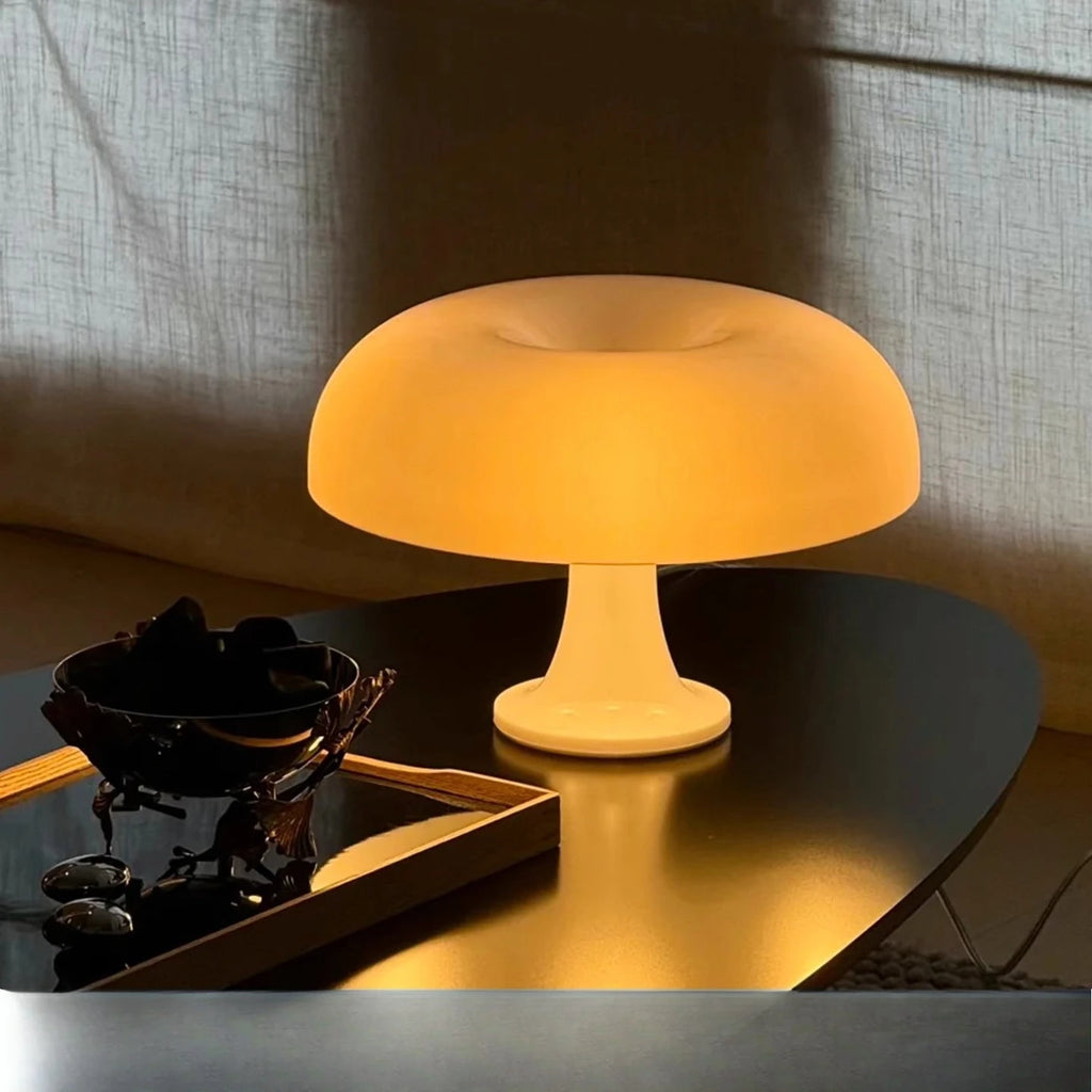 Mushroom desk lamp dining room bedroom bedside lamp blue ins medieval lamp