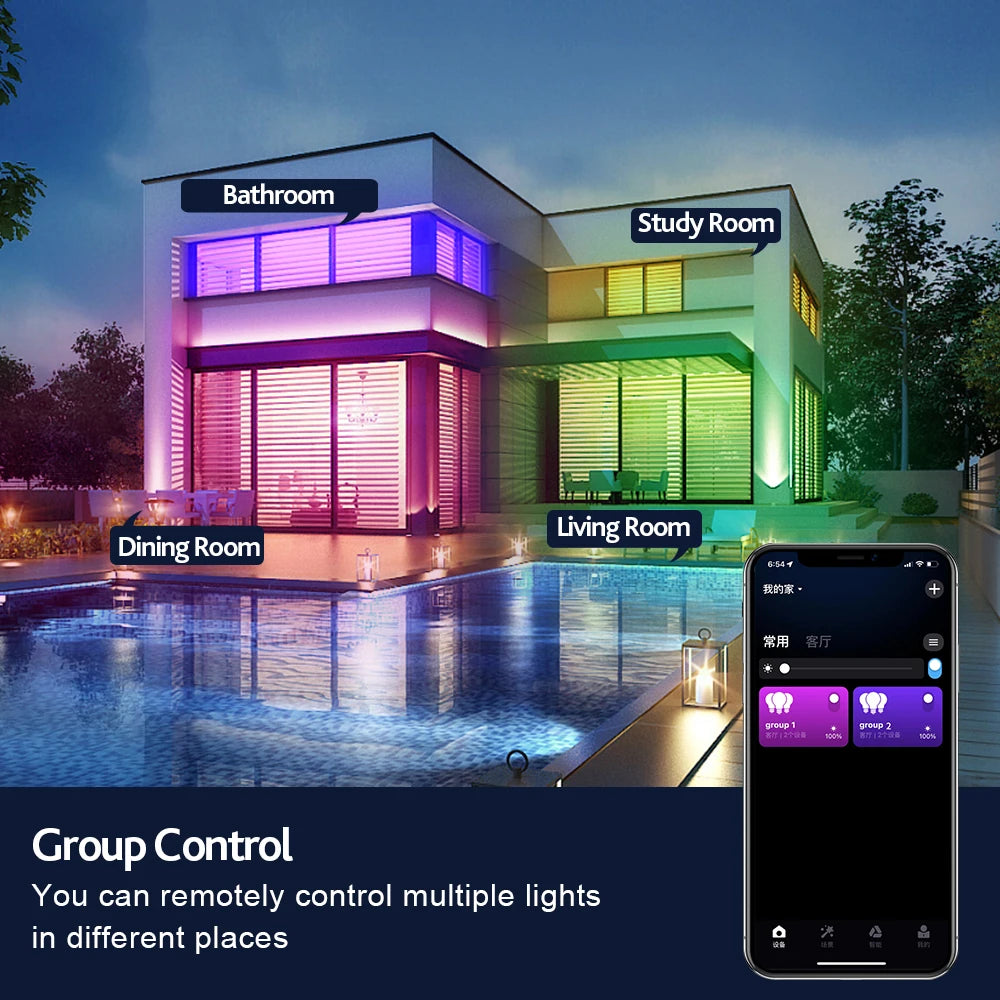 Smart Ceiling Light WiFi 30W 48W RGBCW Decken Lamp Voice Control LED Lights Plafonnier Home Room Decoration With Google Alexa