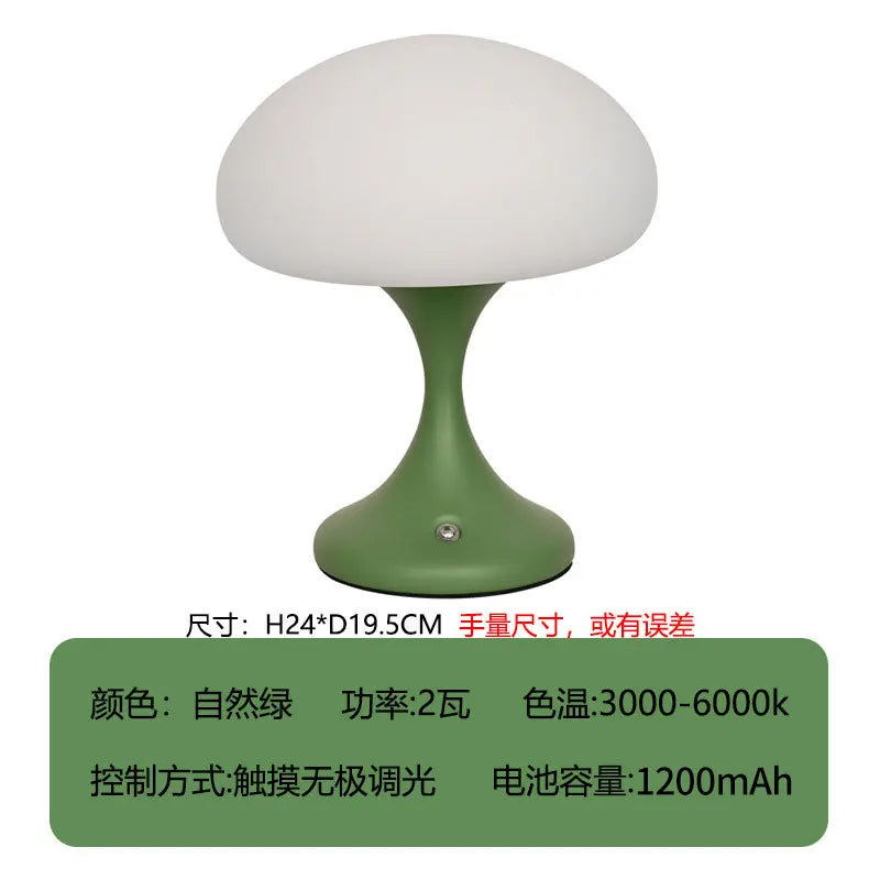 INS Wind Charging Jellyfish Table Lamp Bedroom Bedhead Environment Light Study Decoration Creative Simplicity Night Light