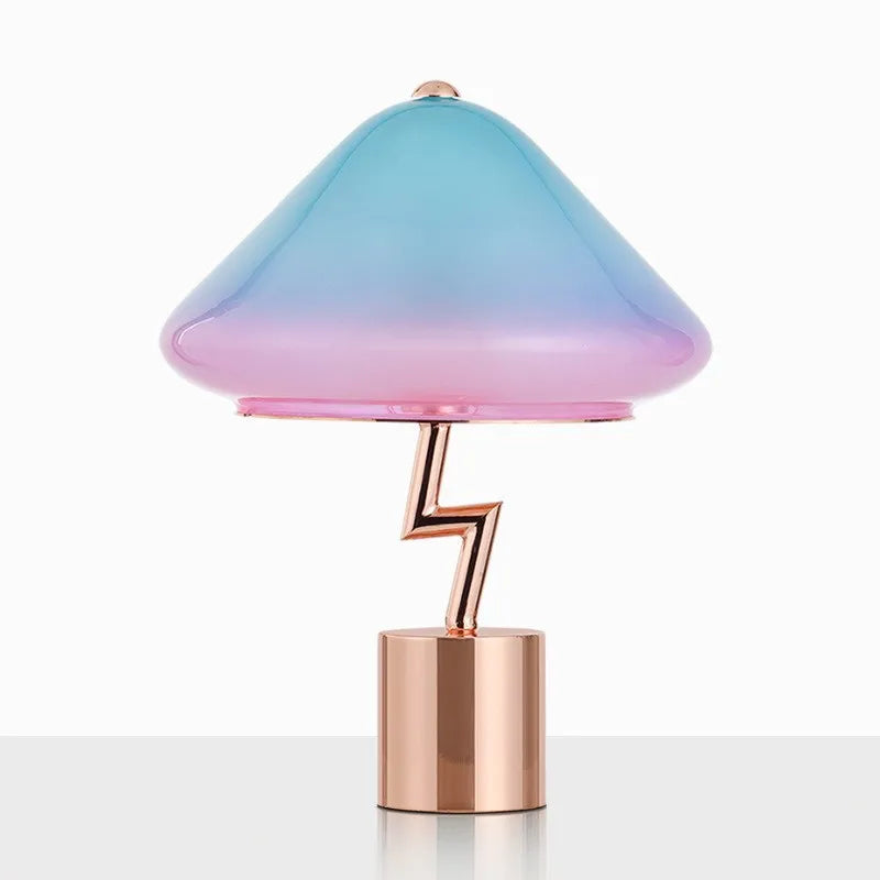 Nordic lightning mushroom ins girl desk lamp Internet celebrity princess room cute romantic