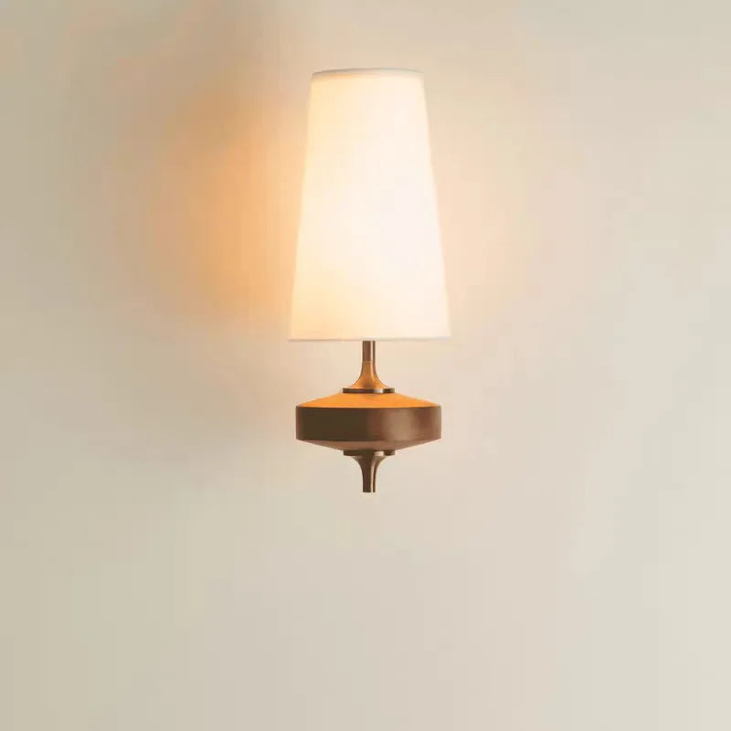 French bedroom wall etro corridor Japanese Nanyang style bedroom fabric lamp antique hotel bedside lamp