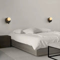 Modern simple Nordic marble wall lamp rotatable reading LED background wall lamp moon bedroom bedside lamp