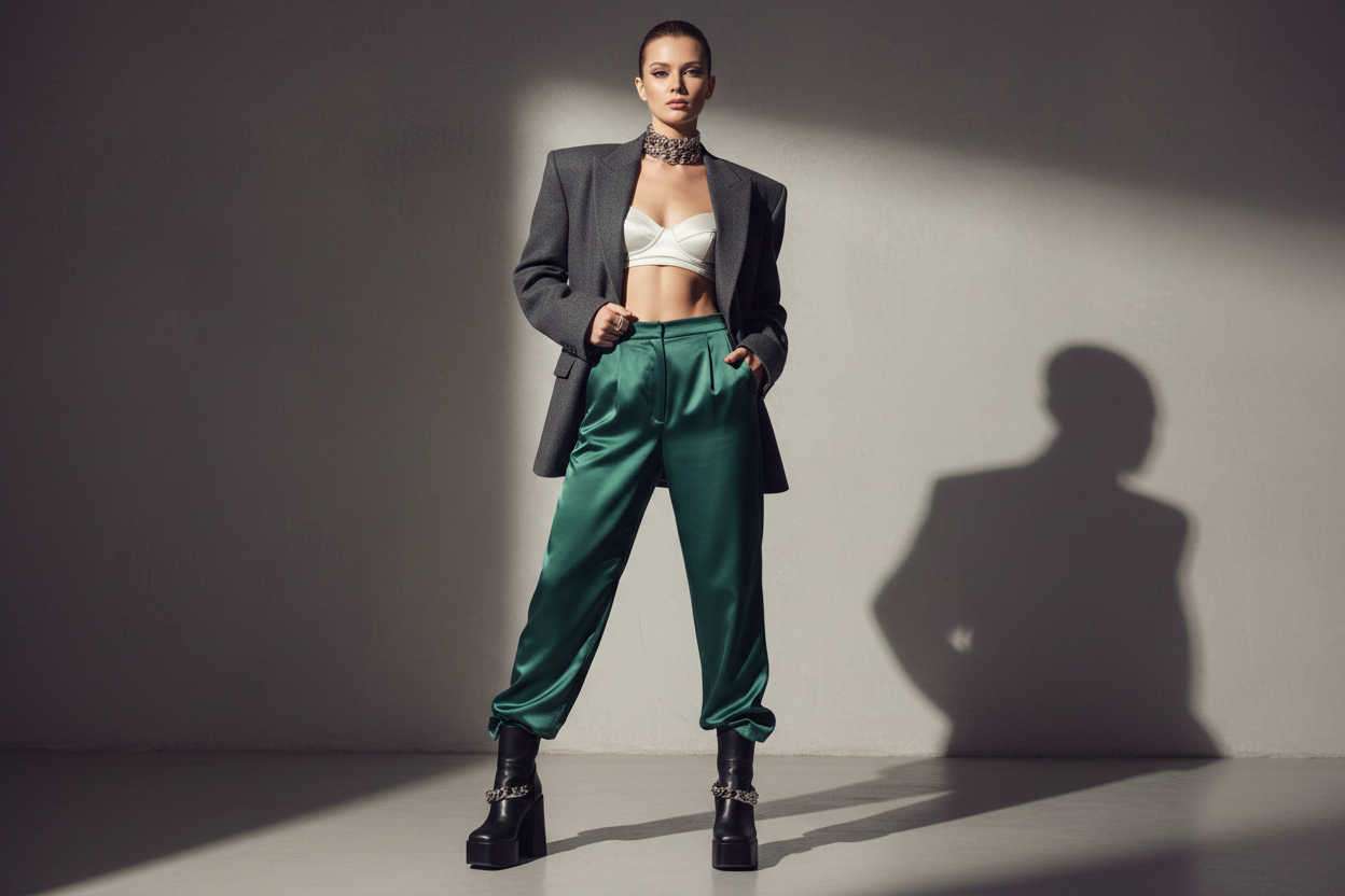 Luxury women clothing model